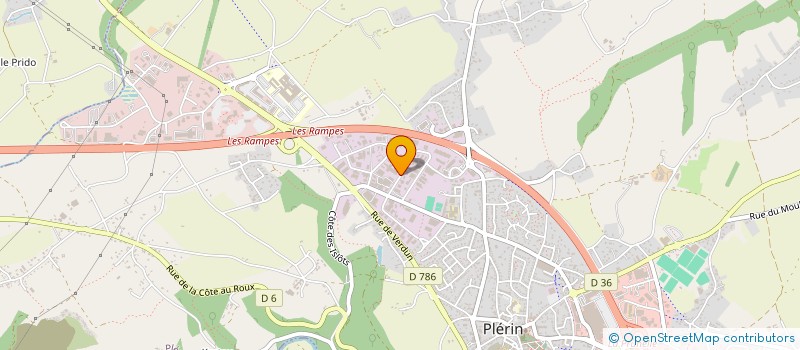 localisation de l'entreprise ATRIA LE GALL à PLERIN