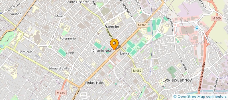 localisation de l'entreprise ATRIINVEST  ROUBAIX