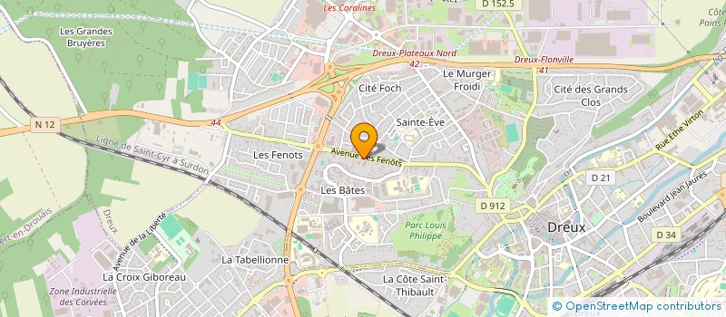 localisation de l'entreprise ATRILOGIE à DREUX