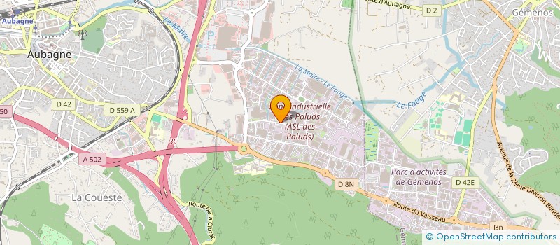 localisation de l'entreprise ATRIMMO BDR-VAR  AUBAGNE