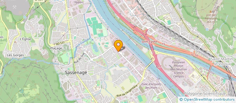 localisation de l'entreprise ATRIO BATIMENT  SASSENAGE