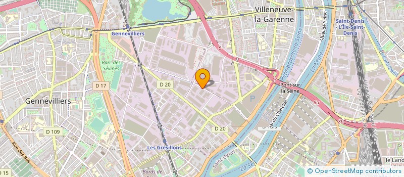 localisation de l'entreprise ATRIOHM INVEST à GENNEVILLIERS