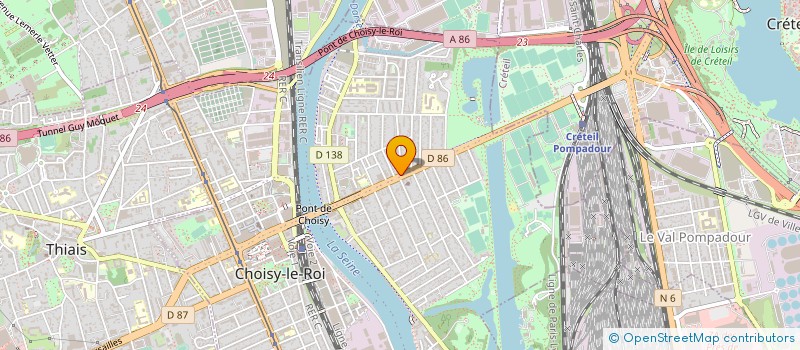 localisation de l'entreprise ATRIUM à CHOISY-LE-ROI
