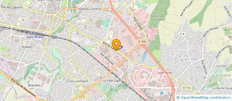 localisation de l'entreprise ATRIUM à SAINT-BRIEUC