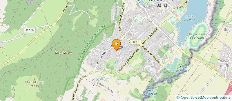 localisation de l'entreprise ATRIUM à DIVONNE-LES-BAINS