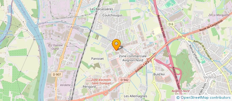 localisation de l'entreprise ATRIUM  LE PONTET