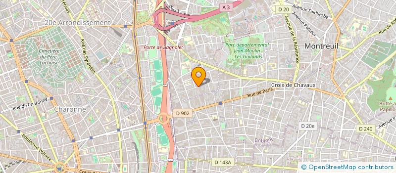 localisation de l'entreprise ATRIUM à BAGNOLET