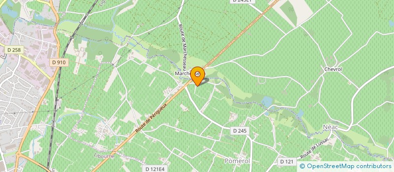 localisation de l'entreprise ATRIUM  POMEROL