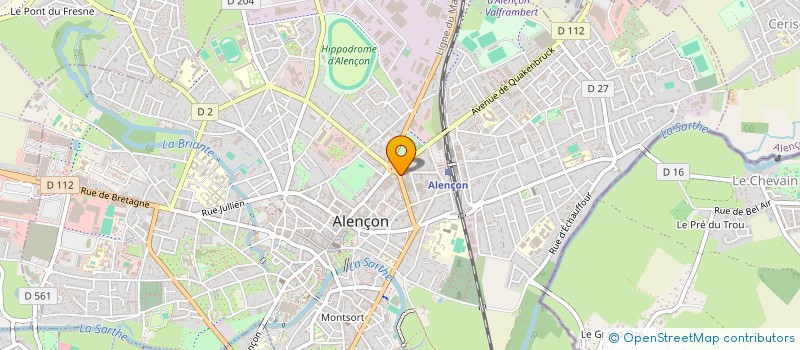 localisation de l'entreprise ATRIUM à ALENCON