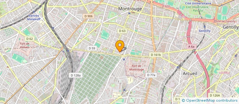 localisation de l'entreprise ATRIUM à MONTROUGE