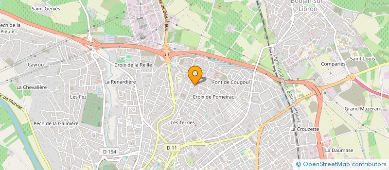 localisation de l'entreprise ATRIUM  BEZIERS