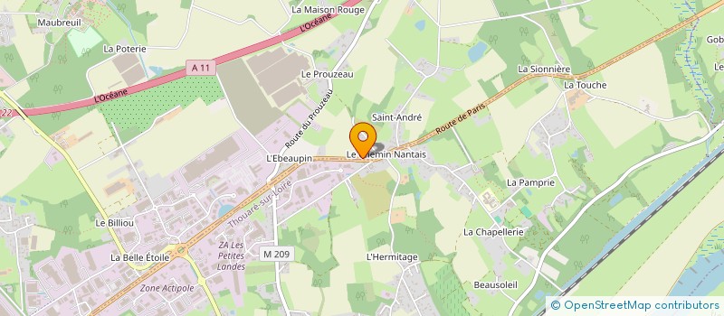 localisation de l'entreprise ATRIUM  CARQUEFOU