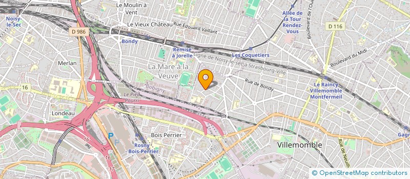 localisation de l'entreprise ATRIUM à VILLEMOMBLE