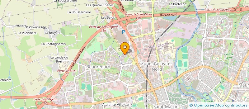 localisation de l'entreprise ATRIUM  RENNES