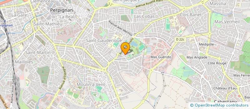 localisation de l'entreprise ATRIUM  PERPIGNAN