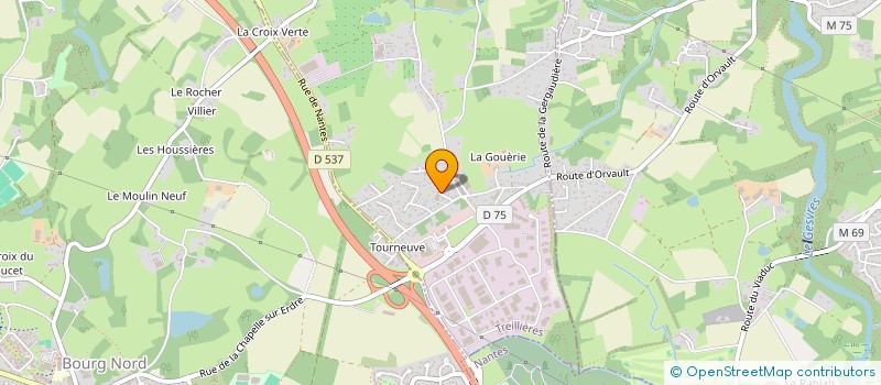 localisation de l'entreprise ATRIUM  TREILLIERES