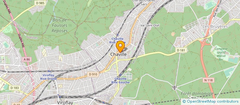localisation de l'entreprise ATRIUM 92 à CHAVILLE