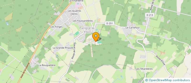 localisation de l'entreprise ATRIUM  PARIGNE-LE-POLIN