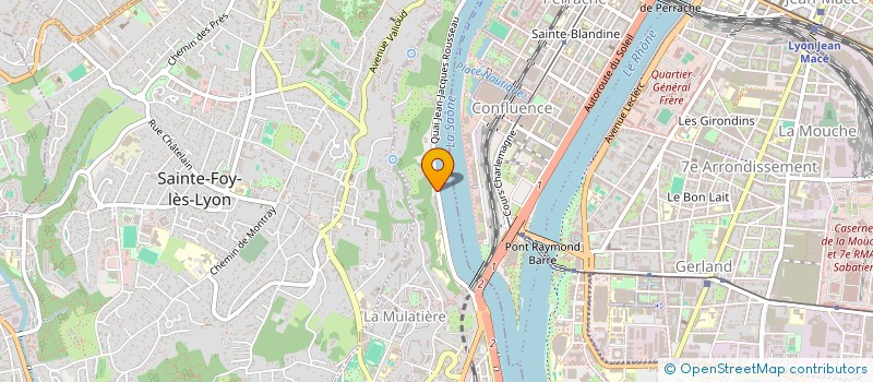 localisation de l'entreprise ATRIUM ARCHITECTURE  LA MULATIERE