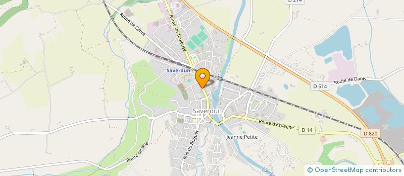 localisation de l'entreprise ATRIUM COURTAGE à SAVERDUN
