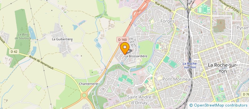 localisation de l'entreprise ATRIUM & DEVELOPPEMENT à LA ROCHE-SUR-YON