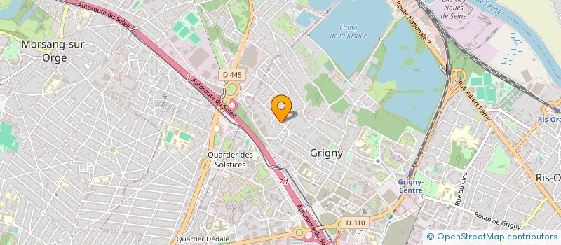 localisation de l'entreprise ATRIUM ENVIRONNEMENT à GRIGNY