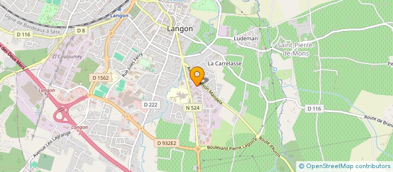 localisation de l'entreprise ATRIUM EXPERTISE CONSEIL  LANGON