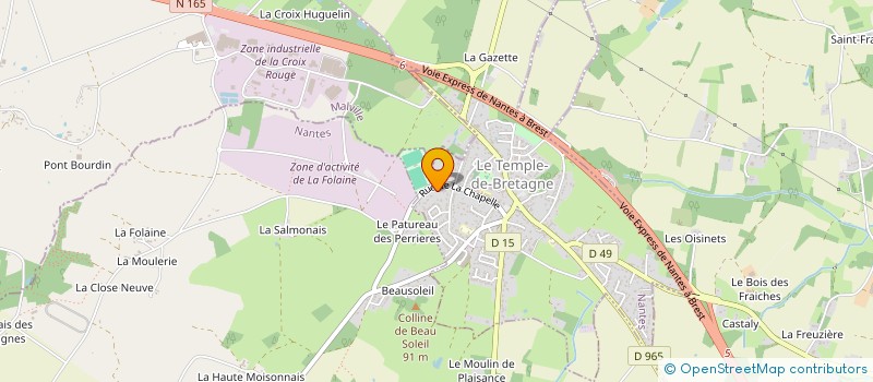 localisation de l'entreprise ATRIUM FIDELIS  LE TEMPLE-DE-BRETAGNE