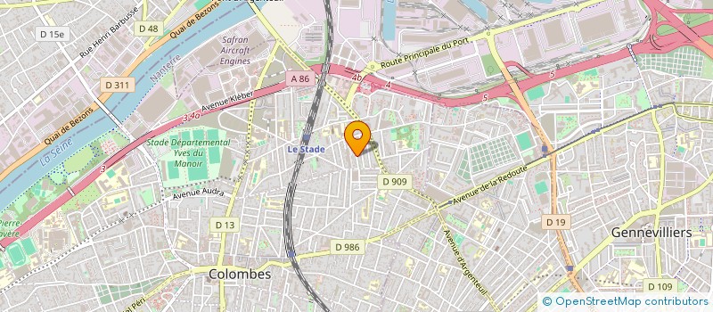 localisation de l'entreprise ATRIUM FORMATIONS  COLOMBES