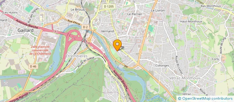 localisation de l'entreprise ATRIUM HK à ANNEMASSE