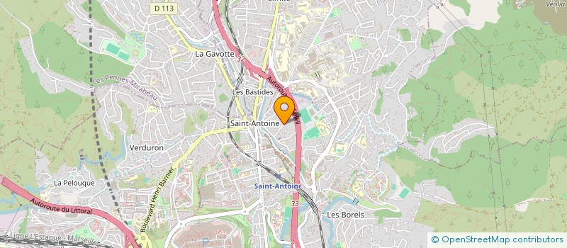 localisation de l'entreprise ATRIUM INVESTISSEMENTS  MARSEILLE 15EME