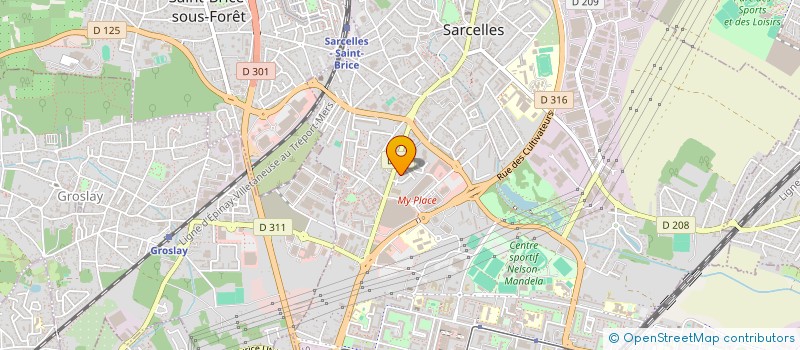 localisation de l'entreprise ATRIUM MANAGEMENT à SARCELLES