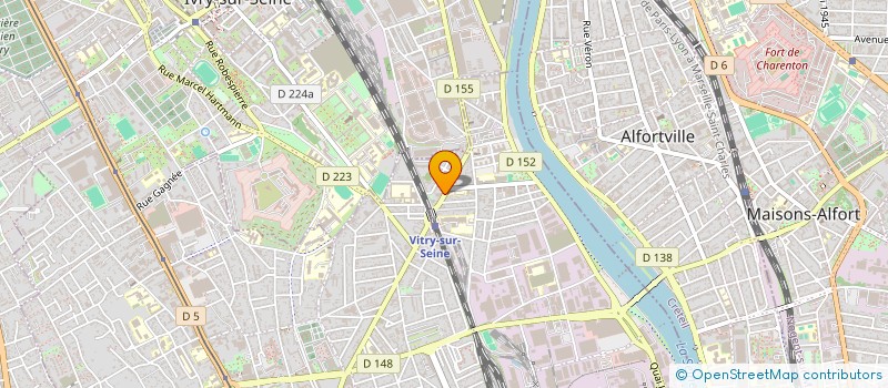 localisation de l'entreprise ATRIUM PRODUCTION  VITRY-SUR-SEINE