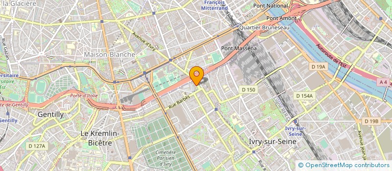 localisation de l'entreprise ATRIUM PROTECTION PRIVEE à IVRY-SUR-SEINE