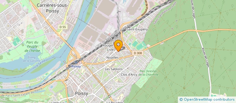 localisation de l'entreprise ATRIVM  POISSY