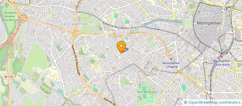 localisation de l'entreprise ATRO à MONTPELLIER