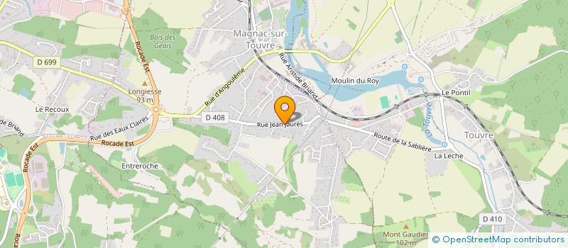 localisation de l'entreprise ATROUS  MAGNAC-SUR-TOUVRE