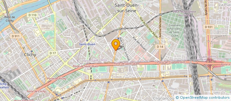 localisation de l'entreprise ATRP TELECOM à SAINT-OUEN-SUR-SEINE