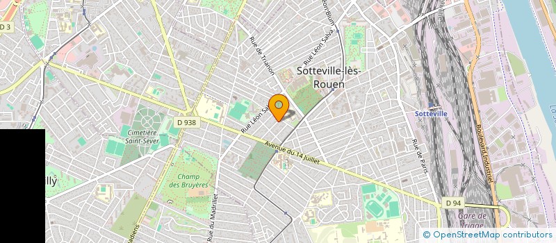 localisation de l'entreprise ATRV à SOTTEVILLE-LES-ROUEN