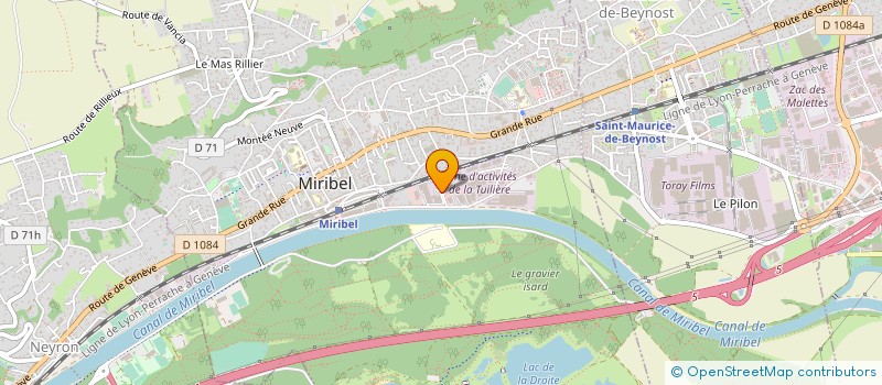 localisation de l'entreprise ATRYL à MIRIBEL