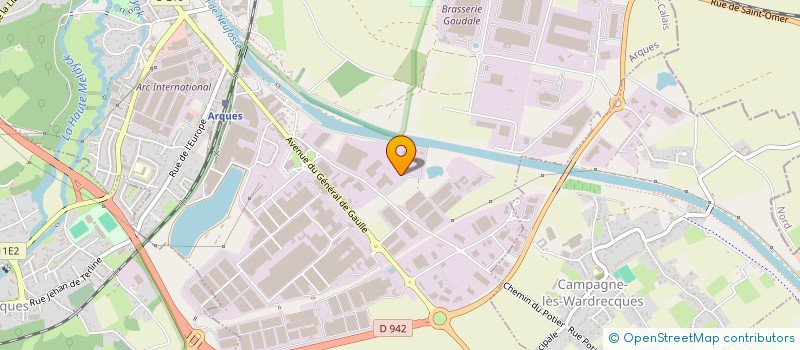 localisation de l'entreprise ATS à ARQUES