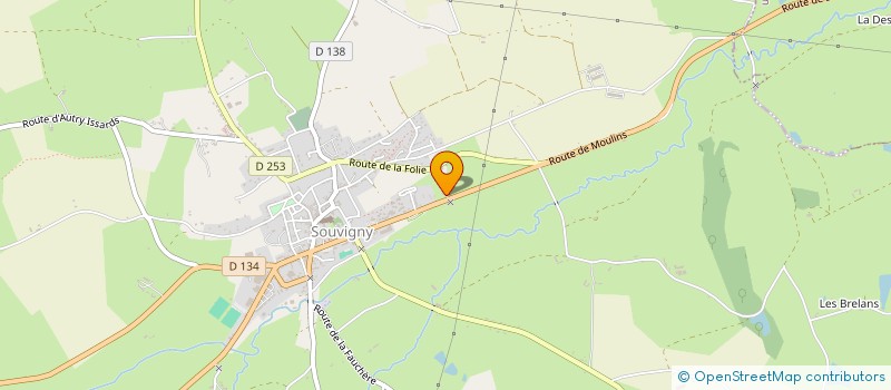 localisation de l'entreprise ATS à SOUVIGNY