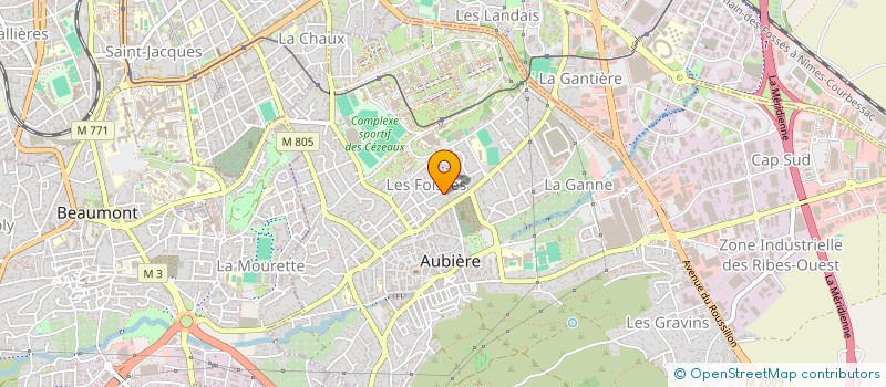 localisation de l'entreprise ATS  AUBIERE