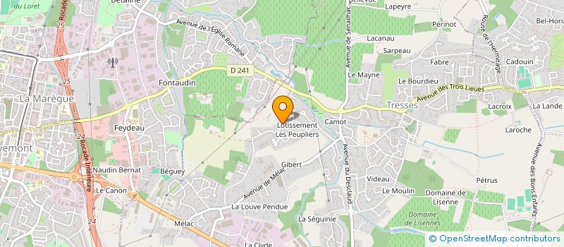 localisation de l'entreprise ATS  TRESSES