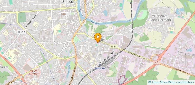 localisation de l'entreprise ATS AGENCE TOUS SERVICES à SOISSONS
