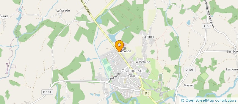 localisation de l'entreprise ATS ASSEMBLAGE à ORADOUR-SUR-GLANE