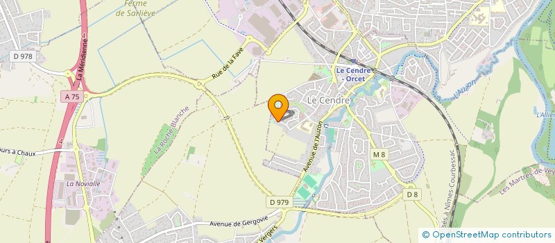 localisation de l'entreprise ATS AUVERGNE  LE CENDRE