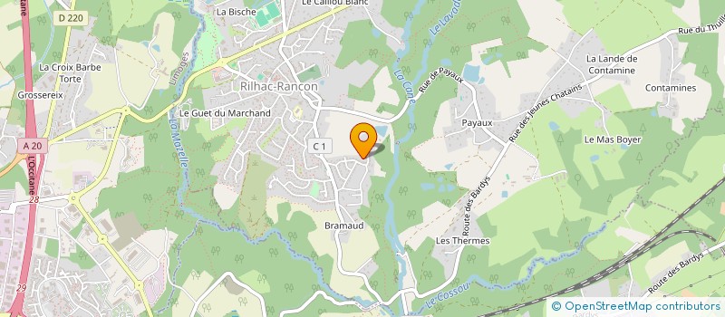 localisation de l'entreprise ATS BATIMENT  RILHAC-RANCON