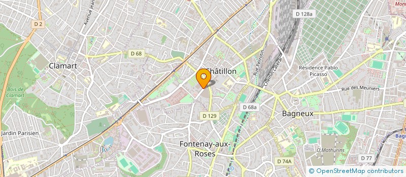 localisation de l'entreprise ATS CARS à CHATILLON