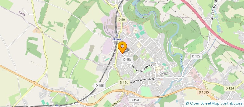 localisation de l'entreprise ATS CHARPENTE  RIVES